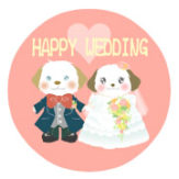 No.119　シーズー（HAPPY WEDDING）